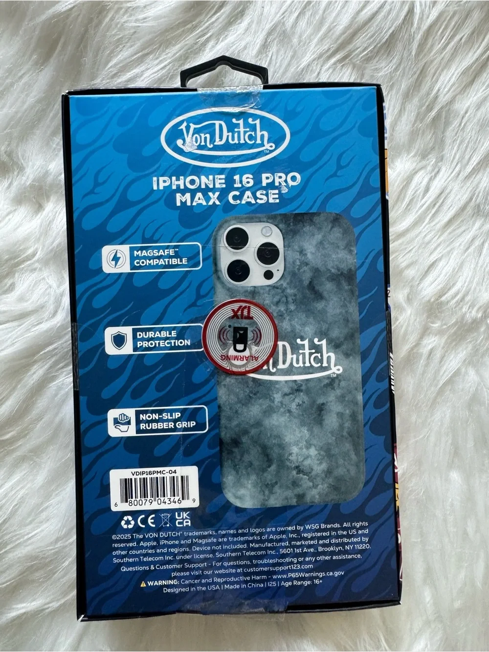 Von Dutch iPhone 16 Pro Max Case. Select which case you would like.